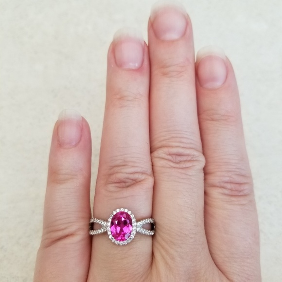 HOST PICK 💖 1.75ct Lab Created Pink Sapphire Ring - Picture 7 of 8